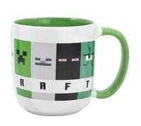 TAZA CERAMICA ELITE 380 ML EN CAJA REGALO MINECRAFT SQUARED PATTERN