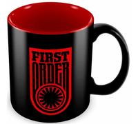 taza ceramica first order simbolo y logo negra-roja star wars ep7