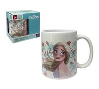 Taza cerámica Frozen II Disney modelo mug tazón desayuno 325ml para niños