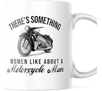 Taza Cerámica Il Y A Quelque Chose Que Les Femmes Aiment Chez Un Motard Resistente Taza Te Con Asa Mug Para Té Recuerdos Leche