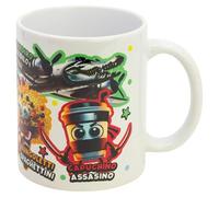 Taza Cerámica Infantil Italian Brainrot 325 ml en Caja | Capuchino Assasino, Bungoletti Spaghettini, Bombardiro Crocodilo, Ballerina Capuchina y Tralalero Tralala | Regalo Original Niños Niñas