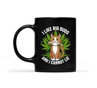 Taza Cerámica J'Aime Les Grosses Têtes Et Je Ne Peux Pas Mentir Sur Le Cannabis, La Marijuana Et Le Chat Vintage Taza De Café De Cerámica Diseño Taza De Porcelana Para Leche Decorar