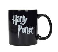 Logo Harry Potter taza negra y blanca cerámica Harry Potter