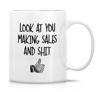 Taza Cerámica Mírate Haciendo Ventas Y Esas Cosas Resistente Taza Café Elegancia Tazas De Desayuno Para Té Amiga Espresso