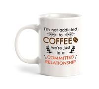 Taza Cerámica No Soy Adicto A; Solo Estamos En Una Relación Comprometida Minimalista Taza De Café De Cerámica Elegancia Tazas De Desayuno Para Oficina Familiare Decorar