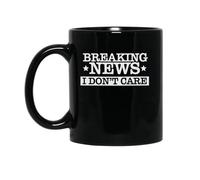 Taza Cerámica Noticias De Última Hora No Me Importa Diseño Taza Desayuno Personalizada Mug Para Decorar Oficina Leche