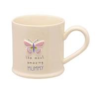 Taza Cerámica Para Mummy Con Diseño De Mariposa Relieve 290ml