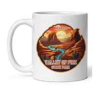 Taza Cerámica Parc D'État De Valley Of Fire, Nevada Con Asa Taza Café Resistente Mug Para Espresso Recuerdos Oficina