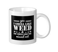 Taza Cerámica Sí, Huelo A Marihuana. Hueles Como Si Te Lo Hubieras Perdido. Diseño Taza De Café De Cerámica Vintage Taza De Porcelana Para Familiare Recuerdos Leche