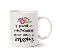 Taza Cerámica Si Trouvé Dans Le Micro-Ondes, Veuillez Le Rendre À Maman Resistente Taza De Café De Cerámica Colorido Taza De Porcelana Para Recuerdos Té Espresso