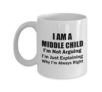 Taza Cerámica Síndrome Del Segundo Hijo Del Día Del Hijo Del Medio Divertido Taza Café Colorido Taza De Porcelana Para Amiga Familiare Leche