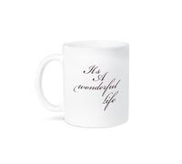 Taza Cerámica Tamaño Es Una Vida Maravillosa Frases Inspiradoras Ps Inspiraciones Elegancia Taza Desayuno Divertido Mug Coffee Para Decorar Leche Espresso