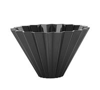 Taza Colador de café de Resina, Filtro Reutilizable Goteador Elaborado a Mano con Cono de Origami, para Cocina, Flujo de Agua (BLACK)