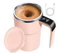 Taza con agitación automática, taza mágica, taza autoagitable, taza de café de leche, acero inoxidable, taza de cacao, taza inteligente para café, té, chocolate caliente, leche, cacao, proteínas