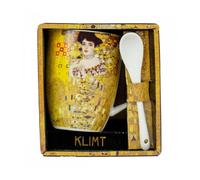 Taza con cuchara enesco el retrato de adele gustav klimt
