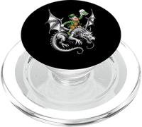 Taza con diseño de Leprechaun Celta sobre dragón con Cerveza, diseño de irlandés Divertido PopSockets PopGrip para MagSafe