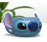Taza con forma de Stitch - Producto oficial Disney, taza de café de cerámica pintada a mano Lilo & Stitch 450ml (15 oz)
