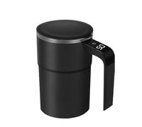 Taza con función de agitación para café indicador de temperatura recargable