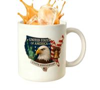 Taza Conmemorativa del 250 Aniversario - Cerámica "Patriotismo Y Libertad" 1776-2026 | Edición de Coleccionista En De La Independencia Americana | Tazas Conmemorativas - Regalo Para El Amor