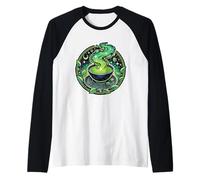Taza cósmica de té Verde Matcha Dreamscape Camiseta Manga Raglan