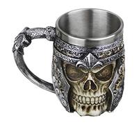 Taza creativa con diseño de calavera 3D de resina para beber, taza de té, jarra de té, jarra de té, taza de café, para casa, oficina, fiesta, Halloween, de acero inoxidable