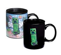 Taza Creeper que Cambia con Calor Minecraft - Taza Oficial que Cambia con Bebidas Calientes, 295 ml