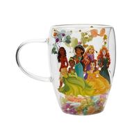 Taza cristal flores secas Princesas Disney