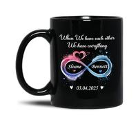 Taza Cuando Nos Tenemos El Uno Al Otro, Lo Tenemos Todo. Tazas Personalizada Taza De Cerámica Únicas Coffee Mug Para Cocina Hogar Desayuno 330Ml