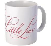 Taza de 325 ml - Taza de rosa «Pretty Little Liar», color blanco