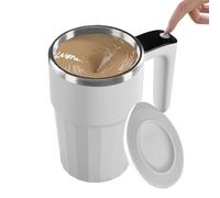 Taza de 380 ml de acero inoxidable eléctrico recargable por USB, taza de café autoagitable, para camping, senderismo, picnic, fiesta en casa, té, leche, café, chocolate caliente, lattes