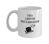 Taza de abogado - No soy un mago - Taza de té y café de cerámica novedosa y divertida Regalos geniales para hombres o mujeres con caja de regalo