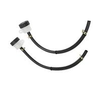 Taza de Aceite del Tanque del Cilindro Maestro del Freno, Akozon 2 Piezas abdominales Depósito de Freno Delantero de Motocicleta Depósito de Aceite Fluido del Cilindro Maestro con Goma Tubo para ATV S