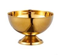 Taza de acero inoxidable 304 para helado para pudín, postre cóctel con base antideslizante y perfil atractivo (201 oro inoxidable)