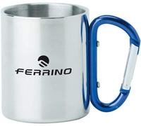 Taza de Acero Inoxidable con Mosquetón Ferrino Scout Trekking Viaje Cup Redonda