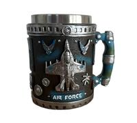 Taza de acero inoxidable con temática militar, taza decorativa de resina con diseño en relieve 3D, tazas conmemorativa amricana para veteranos, regalo ideal para aficionados militares