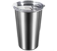 Taza de acero inoxidable Quick Freeze de 400 ml con núcleo de hielo, diseño a prueba de fugas, para viajes y uso diario (porción individual)