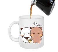 Taza de agua de cerámica - Taza grande creativa de cerámica, diseño impreso "Jugar juntos", mango de gran tamaño cómodo que ofrece un uso robusto | Perfecto para té, latte,