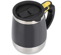 Taza de agua magnética eléctrica de acero inoxidable de 400 ml Carga USB Leche Café Taza mezcladora con agitación automática con interruptor de un botón para uso en la oficina en casa(Negro)