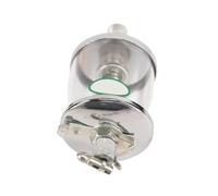 Taza de alimentación de aceite Lubricador de aceite con mirilla vidrio hierro 16-600 ml, taza válvula aguja transparente for lubricación motor, 1 pieza(M14*1.5mm*25ml)