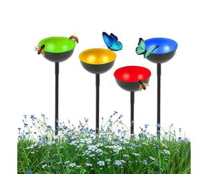 Taza de alimentación de agua potable de abejas tazas, 4 unidades de bebida de abejas para uso en el jardín, al aire libre decorativo lugar de alimentación para polinizadores en el jardín patio trasero