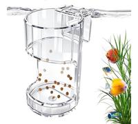 Taza de alimentación para acuario soporte dispensador cuenco alimentario