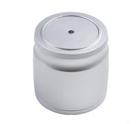 Taza de anillo dosificador de café expreso de aleación de aluminio de 58 mm con tapa para una distribución eficiente de los molidos de café, se adapta a la máquina de café espresso (plata)