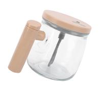 Taza de Auto Mezcla de Vidrio con Tapa y Mango, Taza Automática de café Eléctrico para la Oficina en el Hogar, Portátil, Fácil de Limpiar, 400 Ml