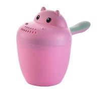 Taza de baño para bebé, taza de enjuague de hipopótamo, cubo de enjuague de champú para niños, enjuague de baño para bebés que protege los ojos durante el baño, ideal para una experiencia de baño