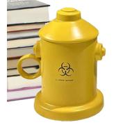 Taza de bomberos para bomberos, tazas de hidrante de fuego - Taza de café de cerámica creativa - Vasos y vasos Mango ergonómico para la fiesta de cumpleaños de bomberos