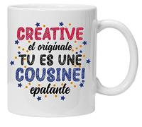 Taza de buen humor tu guela | Creative y Originale eres una prima. epatante |Taza de la mejor prima del mundo Fiesta de las primas cumpleaños