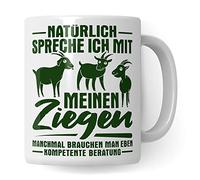 Taza de cabra idea de regalo pastor pastor taza de café regalo para agricultores agricultores agricultores taza de café granja (blanco)