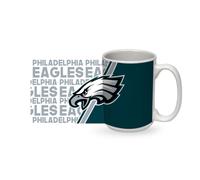 Taza de caf de cer mica blanca de 15 oz de Rico Industries NFL Football Philadelphia Eagles para fan ticos de la NFL