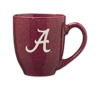 Taza de caf de cer mica moteada grabada a l ser con los colores del equipo de Rico Industries, NCAA, Alabama Crimson Tide Primary, de 16 oz