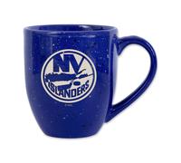 Taza de caf de cer mica moteada grabada a l ser de 16 oz con el logo de los New York Islanders de la NHL Hockey de Rico Industries
